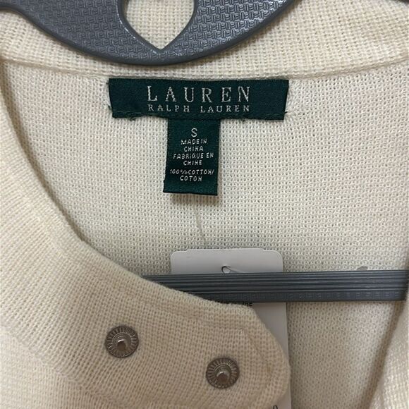 NWT Lauren Ralph Lauren Slant Zip Sweater Jacket - Picture 4 of 6